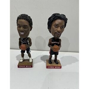 Lot Of 2 Toronto Raptors Chris Bosh Mini Bobblehead